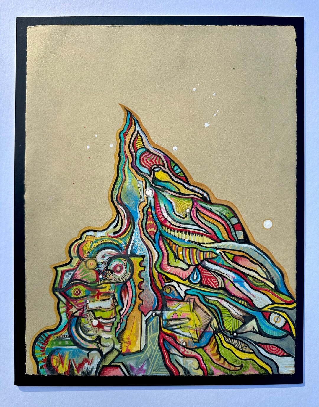 It Takes A Lifetime - Abstract Drawing on BFK Rives Tan Paper - 10x13 ...