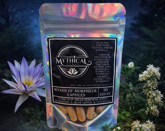 Alas de Morfeo / Mezcla de hierbas para sueños lúcidos / paquete de cápsulas