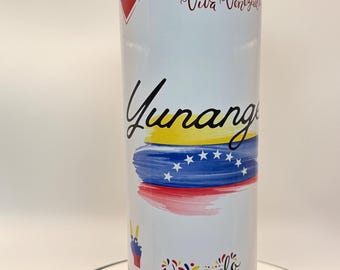 Personalized Venezuelan Flag Tumbler | 20oz Stainless Steel