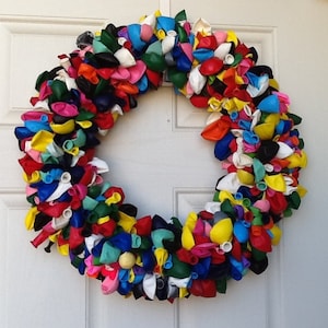 Balloon Wreath - party decoration birthday party wreath balloon birthday decoration housewares door decor party