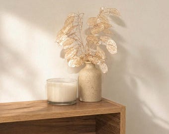 Ramillete de Lunaria naturale preservata · Decoración botánica artigianale · Flores reales secas · Pieza única · Nawet