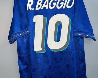 Vintage Italy 1994 Soccer Jersey –R. Baggio #10 – Retro Football Shirt for Fans