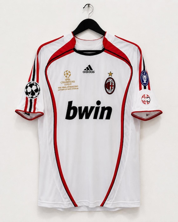Vintage AC Milan Kaka 22 Jersey 2007 Champions League Final Away