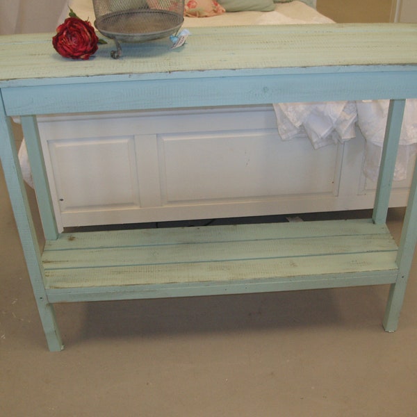 Cottage Console Table Shabby Chic