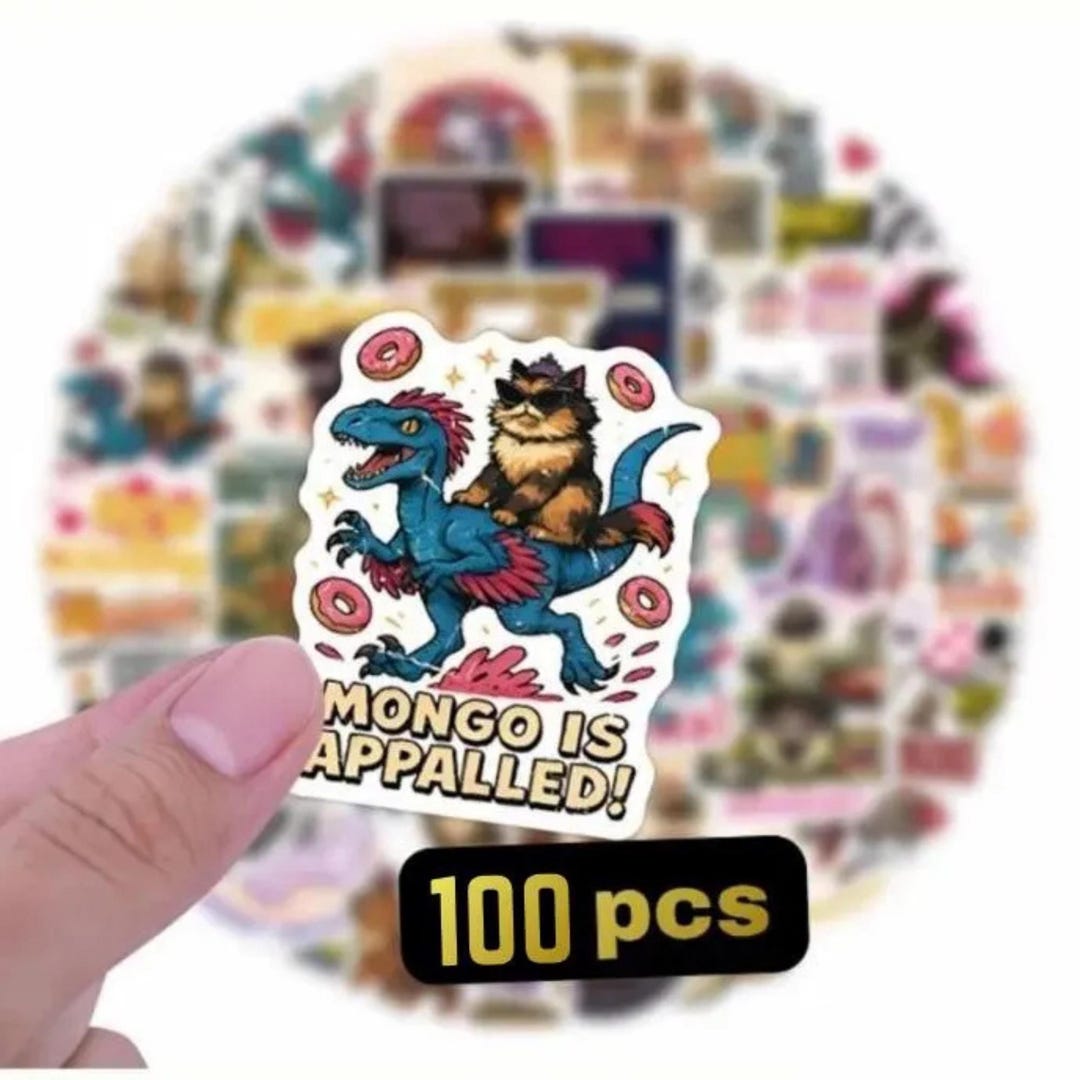 50pcs Dungeon Crawler Carl Stickers, Princess Donut Vintage Art, Funny ...