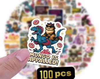 50pcs Dungeon Crawler Carl Stickers, Princess Donut Vintage Art, Funny Mongo Quote Decals