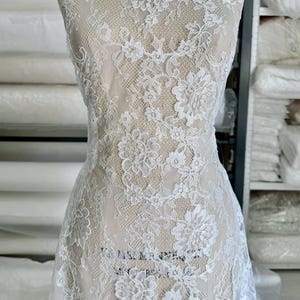 Robe de mariée sirène en dentelle à col haut, robe de mariée à manches longues, robe de mariée éthérée pour palais de justice, vintage image 14