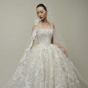 fairy wedding dress etsy Fairy Corset Floral Wedding Ballgown