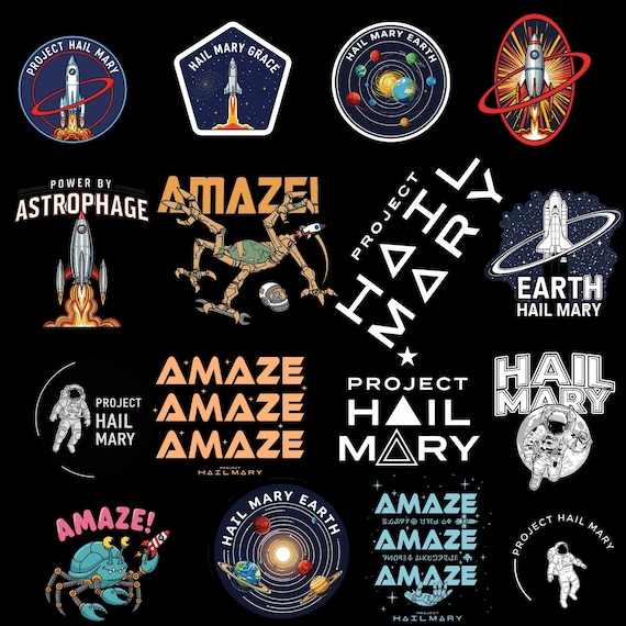 Project Hail Mary PNG SVG Bundle | Rocky Eridian Amaze Design | project hail mary rocky | Astrophage Graphic | project hail mary shirt
