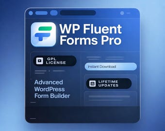 Fluent Forms Pro – 100% GPL Licensed for Unlimited WordPress Sites | Instant Download
