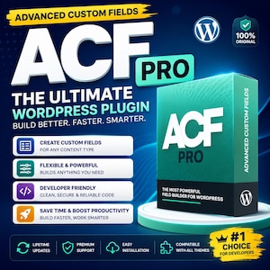 Advanced Custom Fields Pro GPL-plugin för WordPress | ACF Pro senaste versionen direktnedladdning