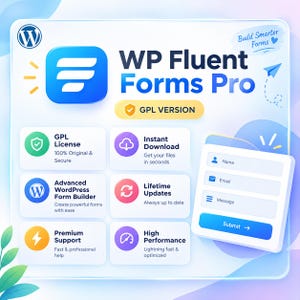 Fluent Forms Pro – 100 % GPL-lizenziert für unbegrenzt viele WordPress-Websites | Sofort-Download