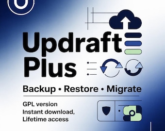 Plugin WordPress UpdraftPlus | Migration de sauvegarde et restauration (version GPL) (téléchargement numérique)