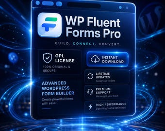 Fluent Forms Pro – 100% GPL Licensed for Unlimited WordPress Sites | Instant Download