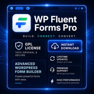 Fluent Forms Pro – 100% GPL Licensed for Unlimited WordPress Sites | Instant Download