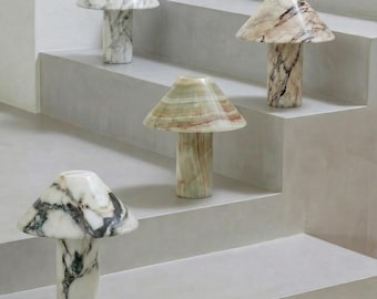Mushroom Marble Table Lamp