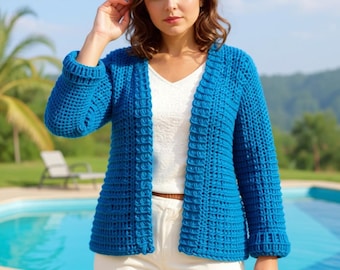 Relaxed Fit Crochet Cardigan Pattern