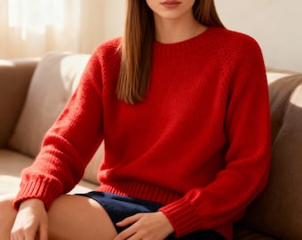Real Easy Raglan Sweater Pattern (PDF Download)