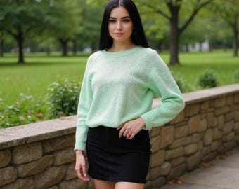Modello semplice per maglione raglan adatto ai principianti (download PDF)