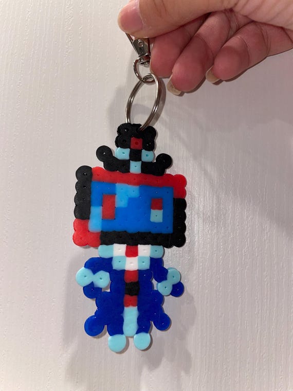 Hazbin Hotel Fuse Bead Vox Keychain Vees Vincent Whitman - Etsy