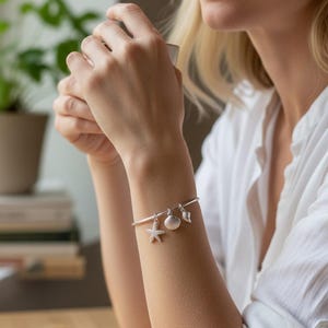 Sterling zilveren armband met strandthema