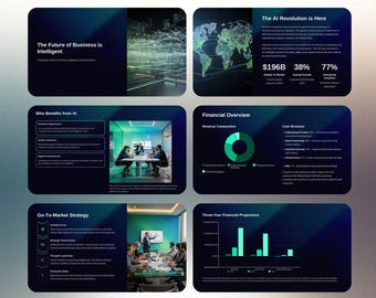 広告戦略プレゼンテーションテンプレート | デジタルマーケティングピッチデッキ | ビジネス戦略スライド | Canva & PowerPoint で編集可能な 30 枚のスライド