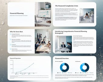 財務計画プレゼンテーションテンプレート 財務戦略ピッチデッキ Canva 資産管理スライド ビジネス財務プレゼンテーション 30スライド