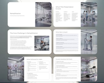 Revalidatiepresentatiecanvasjabloon | Staanplaats voor gezondheidszorg | PowerPoint