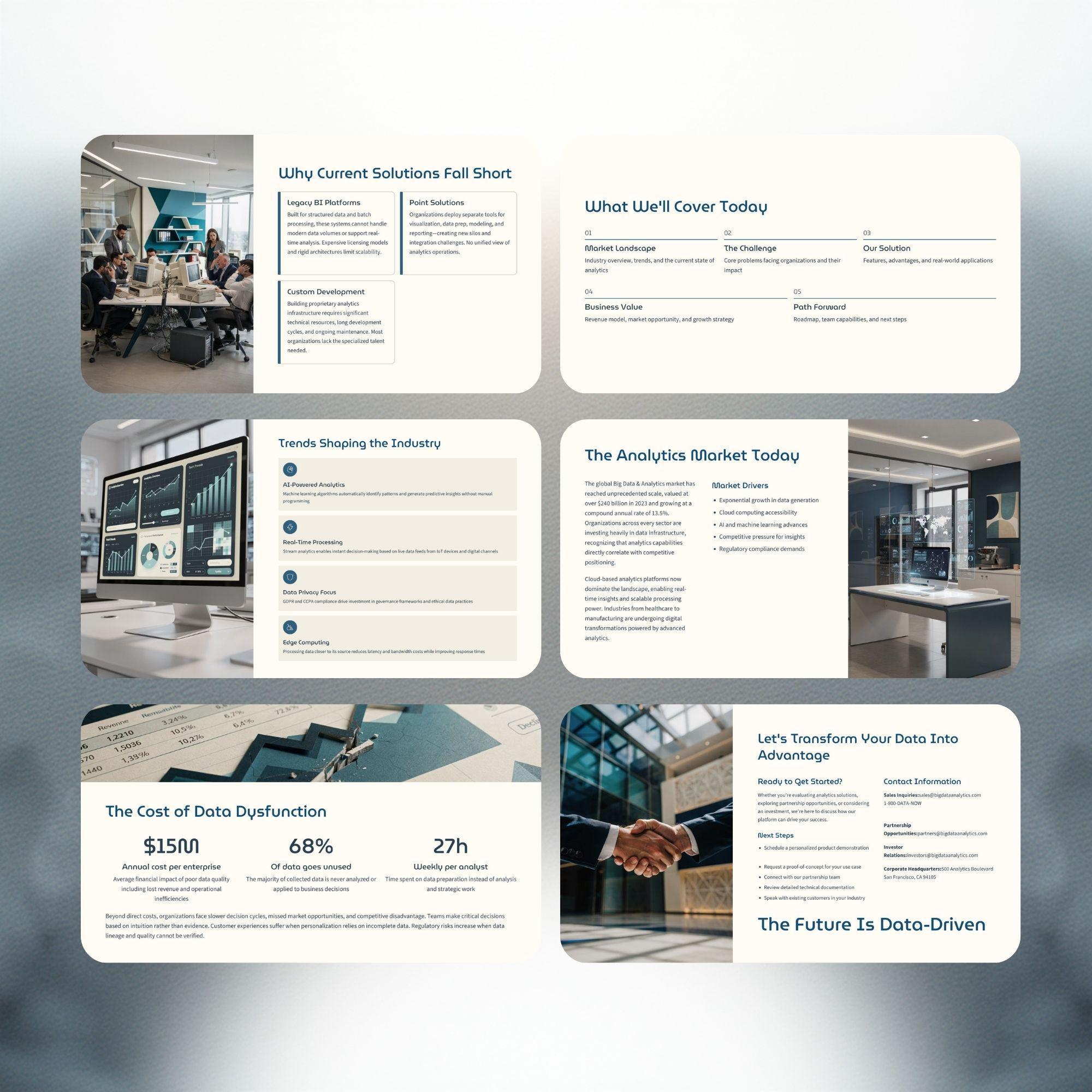 Big Data and Analytics Presentation Template | Data Analytics Pitch ...