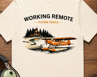 Working Remote Seaplane T-Shirt