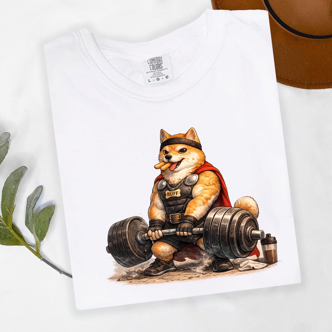 BUFF Shiba Inu Gym Shirt, Swole Dog Workout Tee, Funny Dog Dad Gift. - Etsy