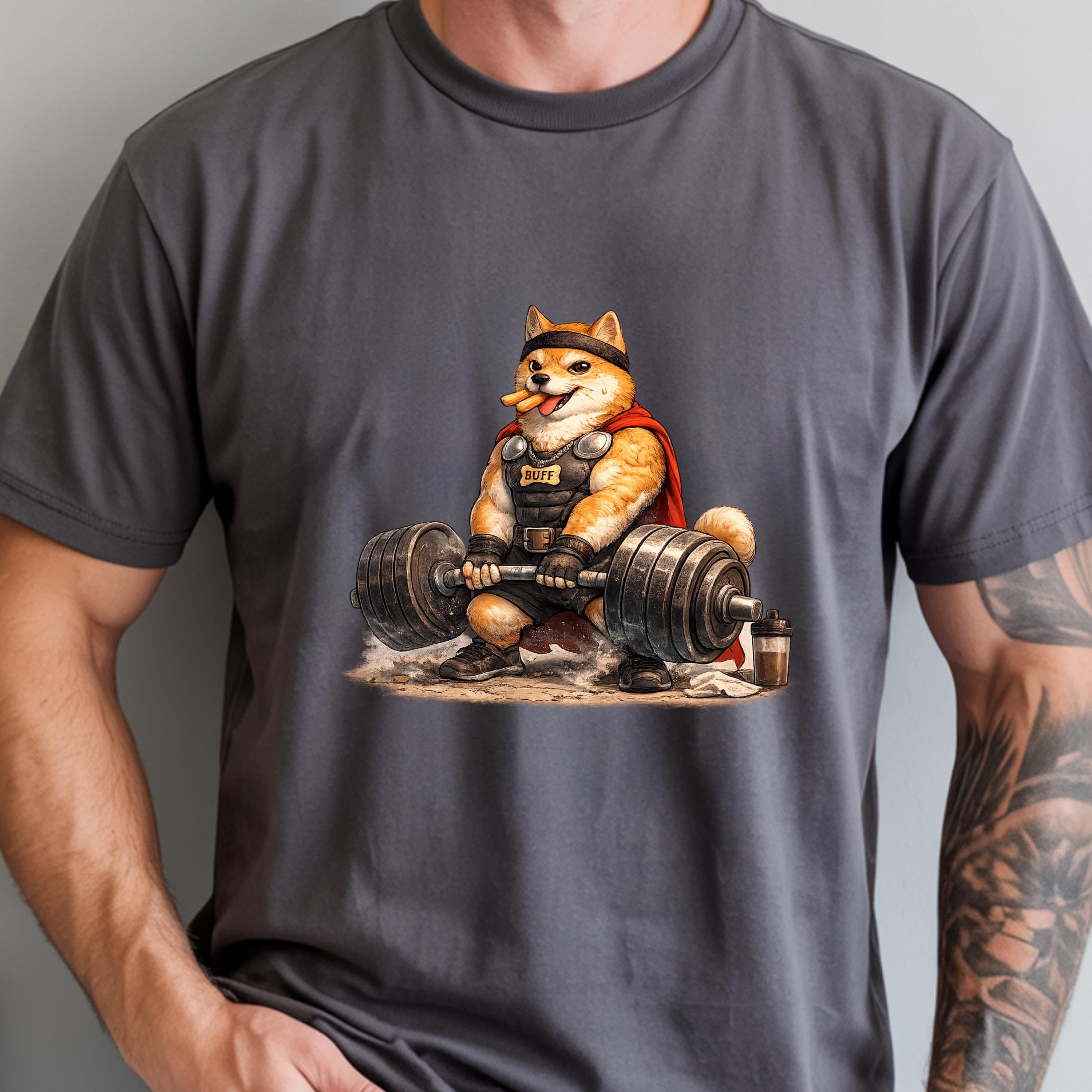 BUFF Shiba Inu Gym Shirt, Swole Dog Workout Tee, Funny Dog Dad Gift. - Etsy