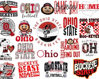 The Ohio State university Png bundle Pack of 26 Ohio state png bundle Buckeyes Png  OSU alumni Png files for cricut Osu Pngs