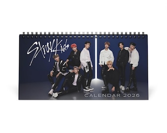 Calendrier de bureau 2026 Stray Kids, cadeau fan de Kpop