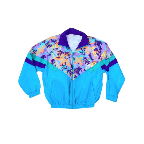Crazy 80s Abstract Surf Windbreaker - L