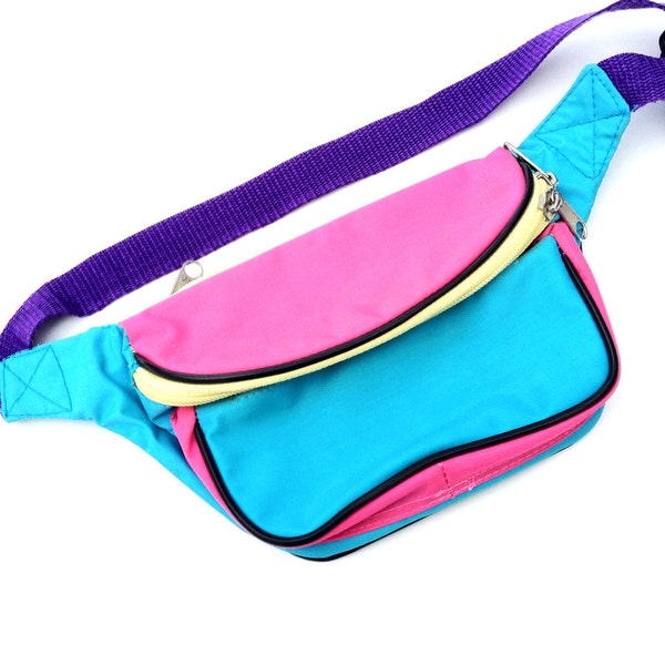 Stellar 80s Quad Color Block Fanny Pack - 24 to 32