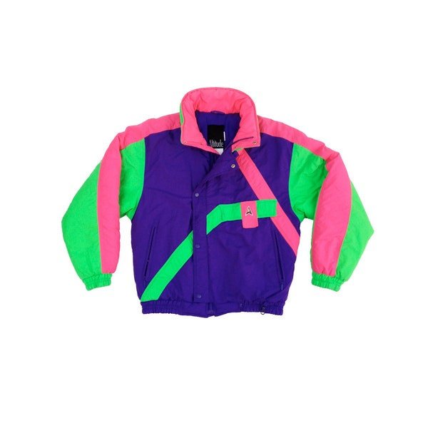 Futuristic Neon 90s Altitude Ski Jacket - L