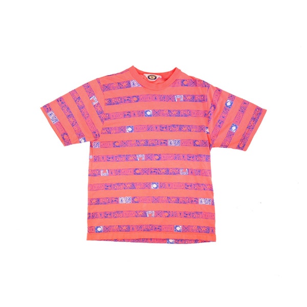 Rad 80s Warpaint Inspired Allover Print Surf Soft T-Shirt - L