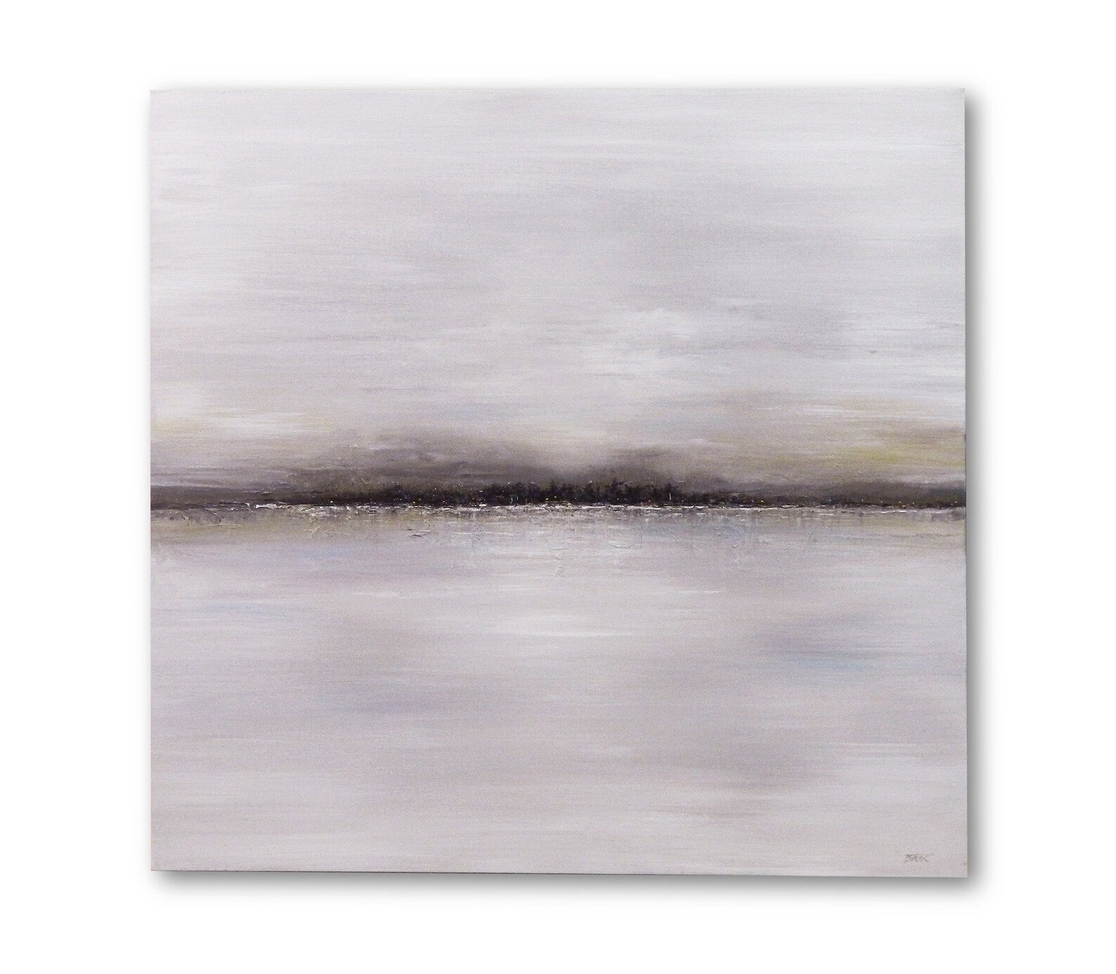 White Painting on Canvas Original Landscape Abstract Painting Etsy UK