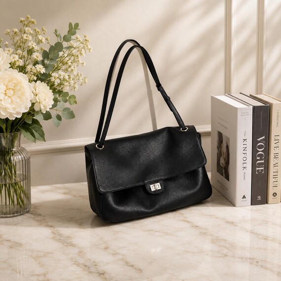 Leather Tote Bag, Underarm Shoulder Bag for Women, Minimalist Commuter Bag, Elegant Shoulder Bag, Trending 2026