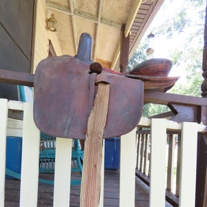 Antique Horse Side Saddle Wall Hanger Or Restore Project