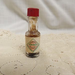 Vintage Tabasco Sample Bottle Tabasco Trade Mark McIlhenny Co. New Iberia Louisiana Hot Sauce Sample Bottle