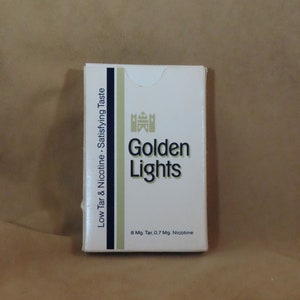 Cartas de Baralho Vintage Golden Lights Cartas de Publicidade Compradores Cartas Premium Baralho de Pôquer Cartas de Baralho Tobacciana