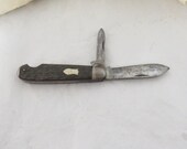 Vintage Robeson Shur Edge Pocket Knife Jack Knife Folding Knife Folder 2 Blade Knife Stag Horn Scales Handles