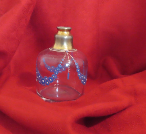 Antique Hand Blown Hand Painted Glass Perfume Ato… - image 2