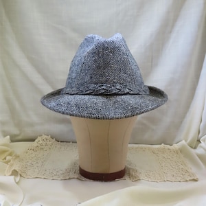 Vintage Wool Tweed Fedora Hat  Artel Hat