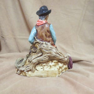 Cowboy Figurine Chalkware Plaster SALE Vintage Universal Statuary Corp