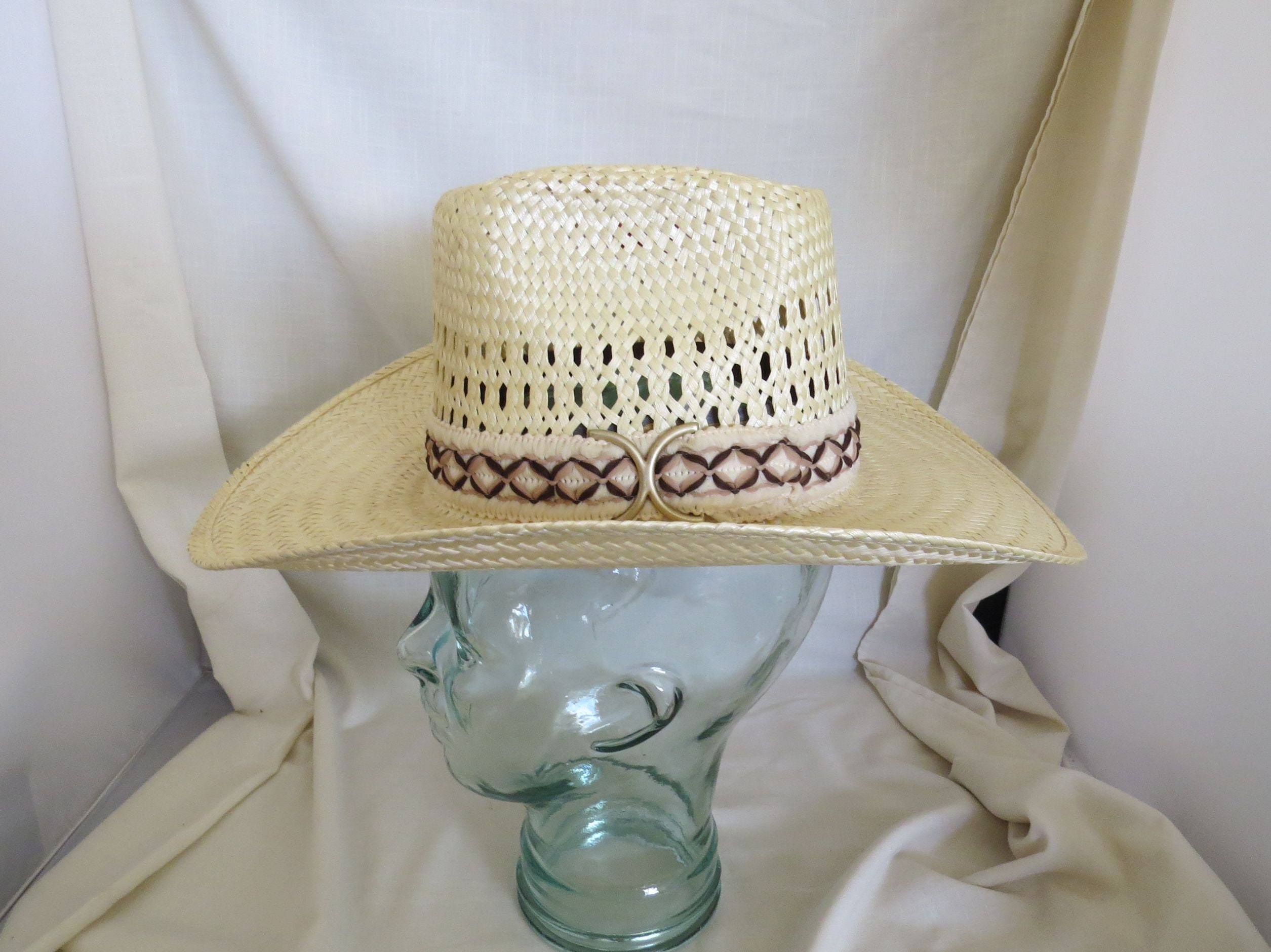 Vintage Bailey Cowboy Hat Straw New 