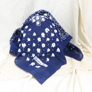 Vintage Christian Dior Blue Scarf