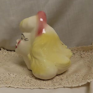 Vintage Blonde Head Vase Hand Painted Cermic Head Vase Blond Head Vase Hand Painted Head Vase